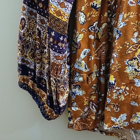 Eyeshadow multicolor 3/4 sleeve blouse - XS - Picture 5 of 6